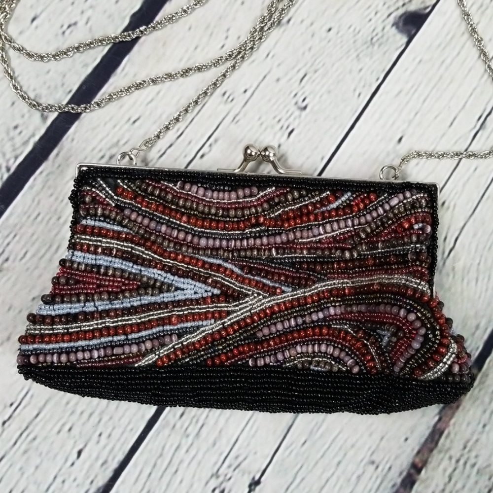 La Regale Beaded Shoulder Bag
